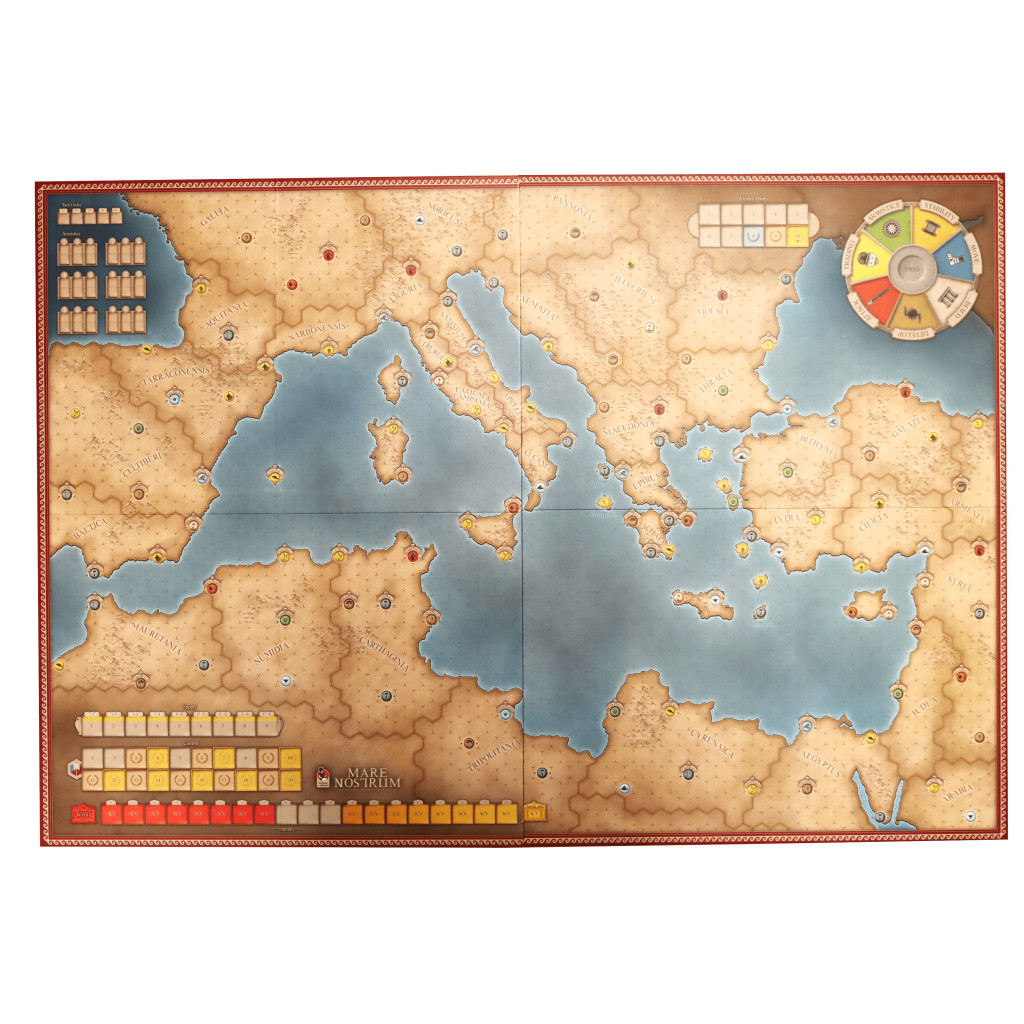 History of the Ancient Seas - Mare Nostrum : Mounted Map 