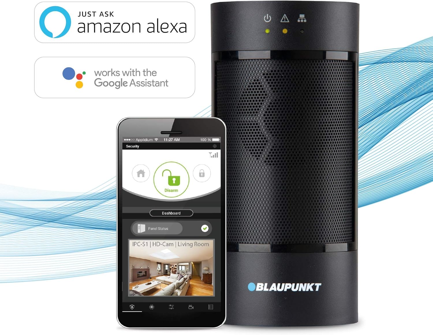 Blaupunkt Q3100 Smart Home Alarmanlage Starter Kit, Schwarz