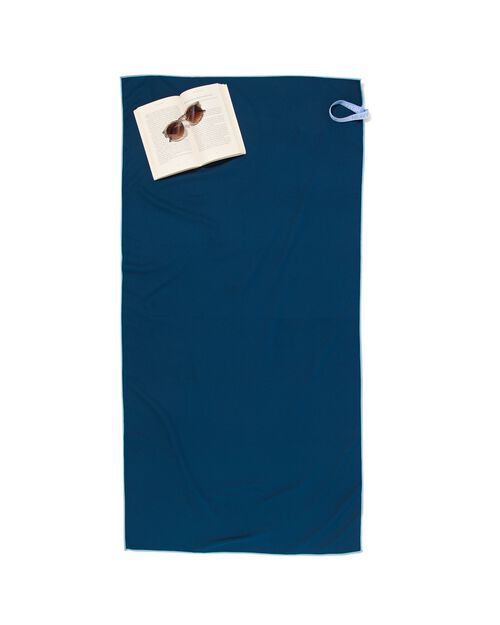 serviette de bain microfibre 70x140 bleu
