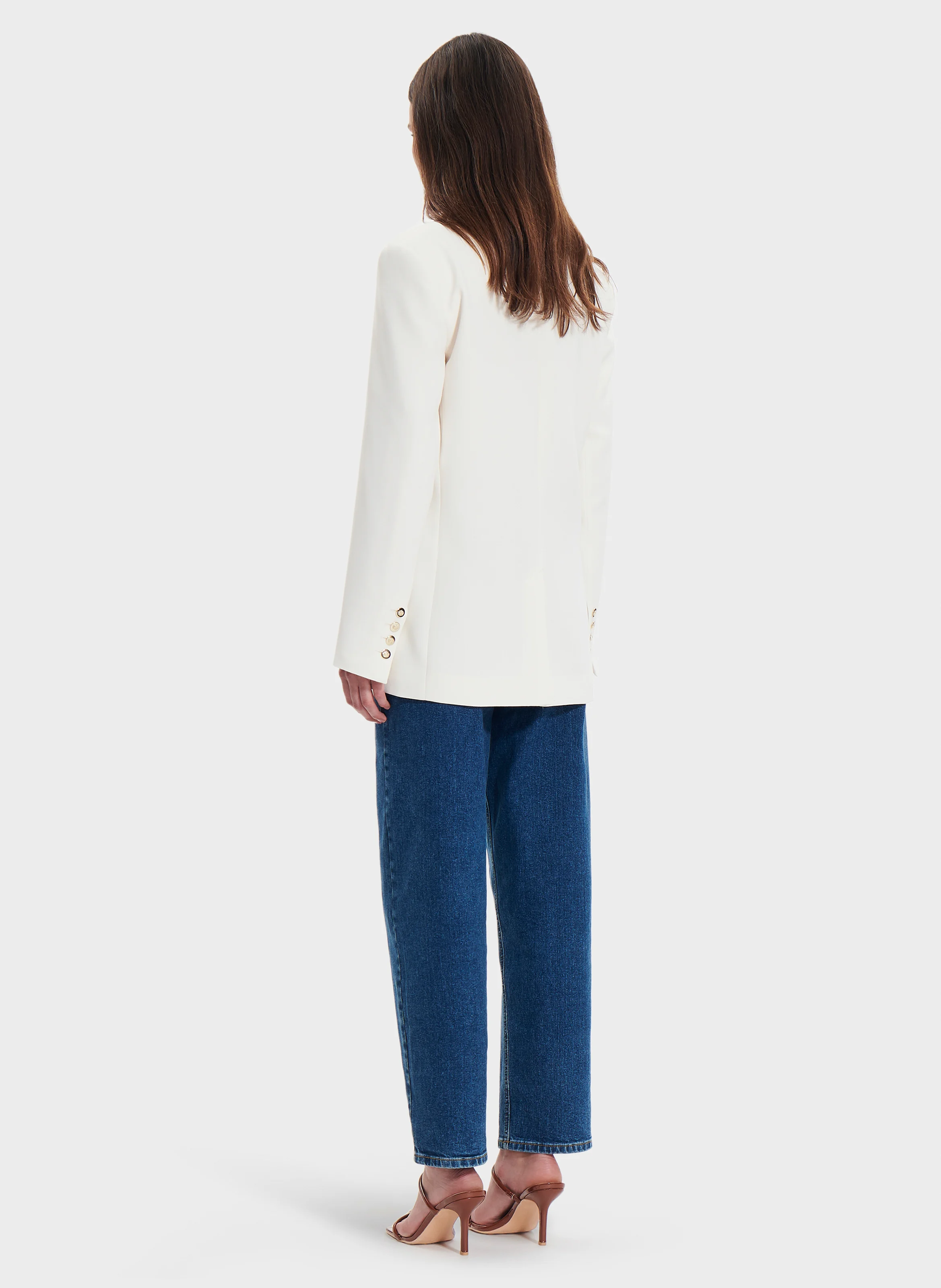 VICTORINA - Veste de tailleur boutonnée | Blanc