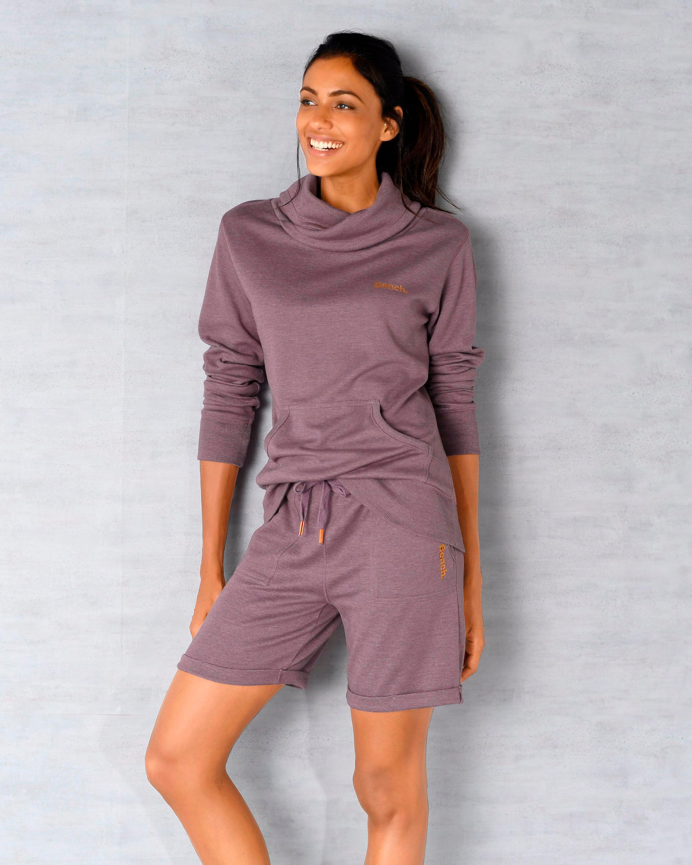Bermudas in mauve-meliert