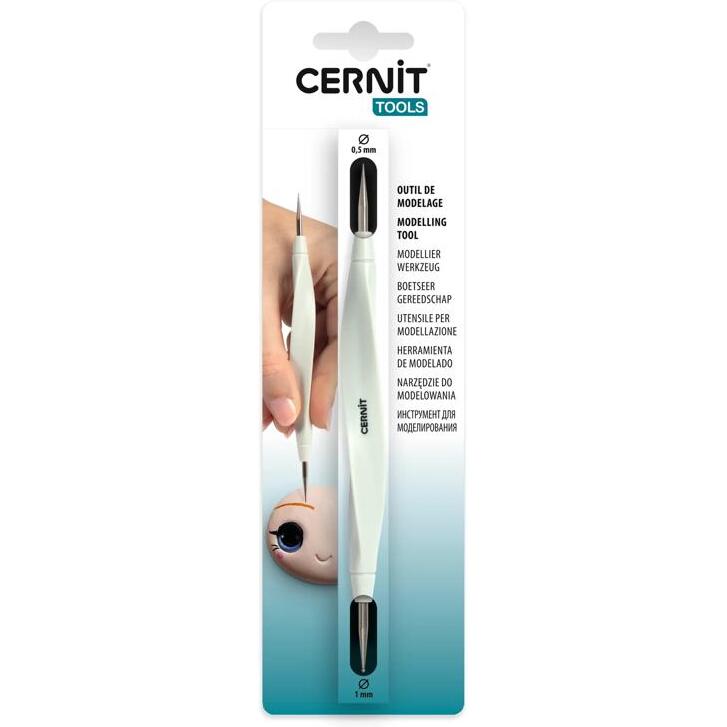 Cernit outil avec boules métal 1mm/0,5mm - Acier