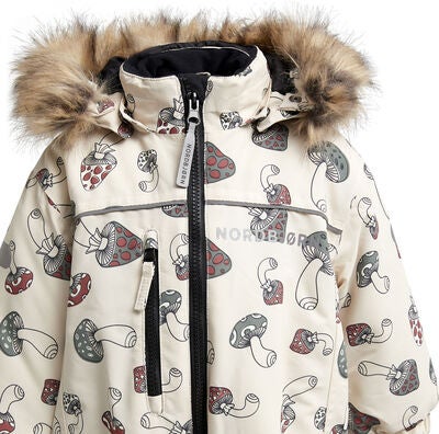 Nordbjørn Igloo Babydress, Mushroom Vroom Sand