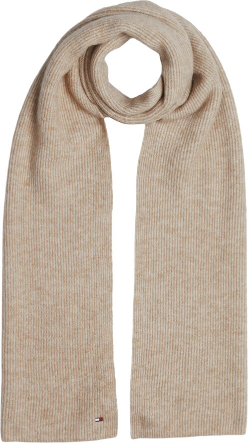 Tommy Hilfiger ESSENTIAL FLAG FUZZY SCARF Beige