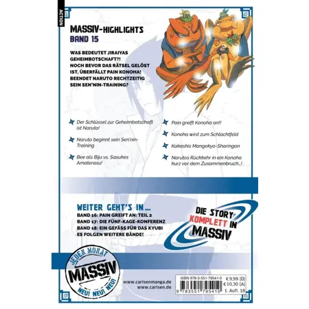 Carlsen Verlag NARUTO Massiv 15 von Masashi Kishimoto