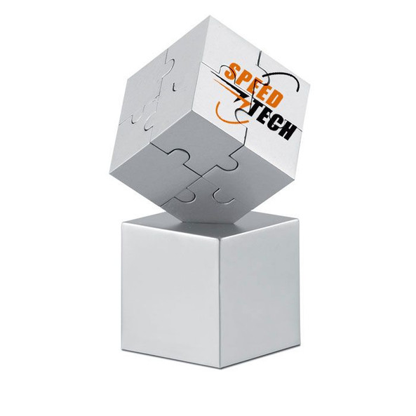 GiftRetail AR1810 - KUBZLE Puzzle 3D Métallique Magnétique KUBZLE