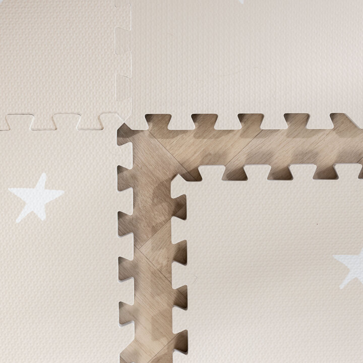 Foam puzzelmat - Alfie Stars Grijs/Beige
