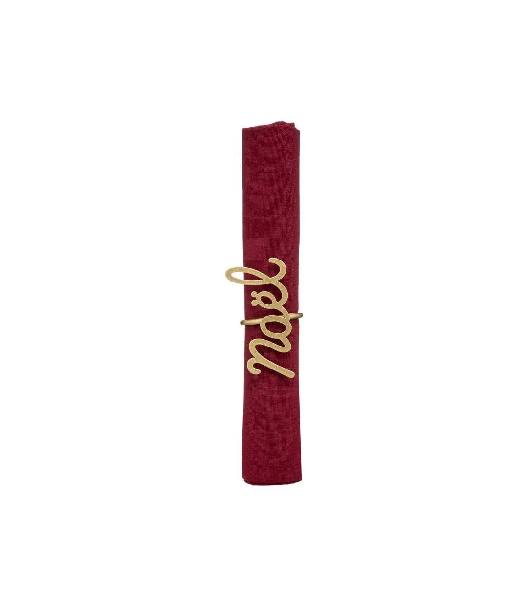 Lot de 2 Ronds de Serviette Soir de Noël 6cm Or