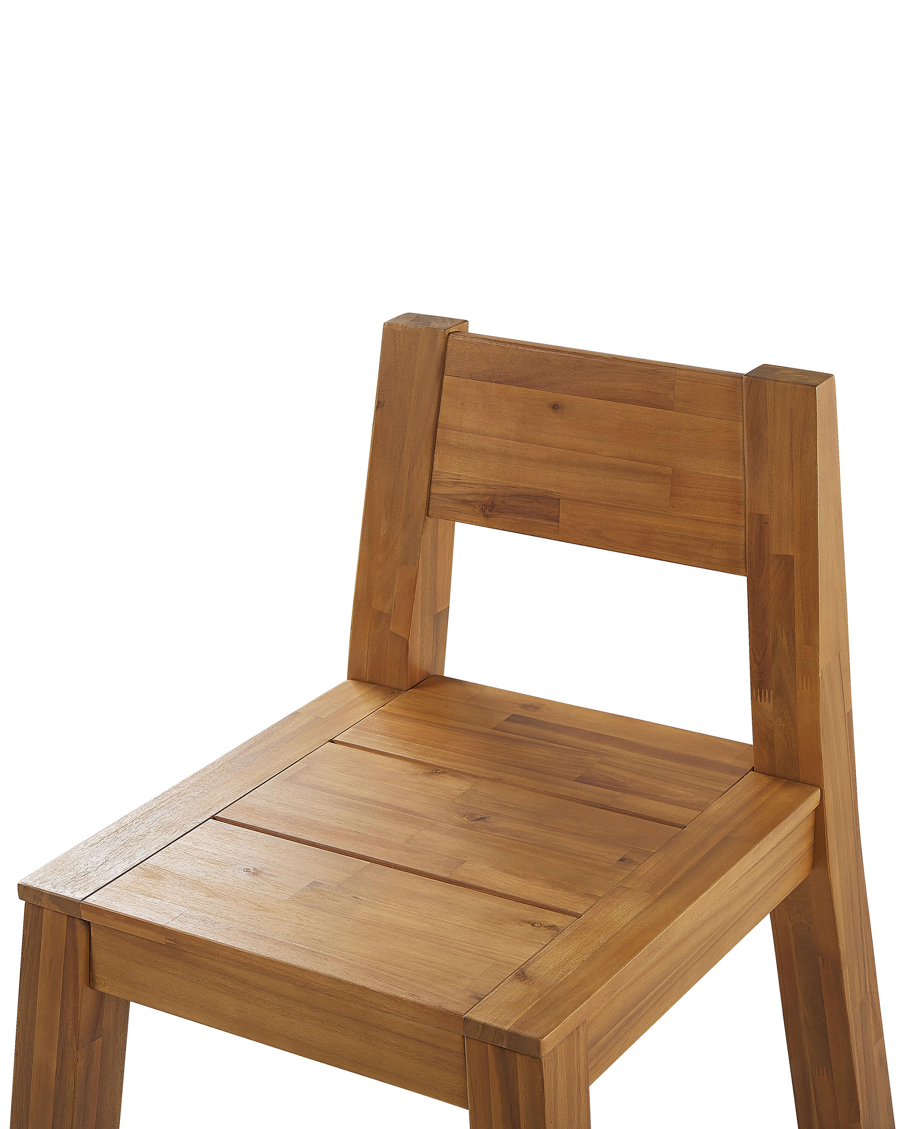 Set van 6 tuinstoelen LIVORNO Acaciahout Bruin