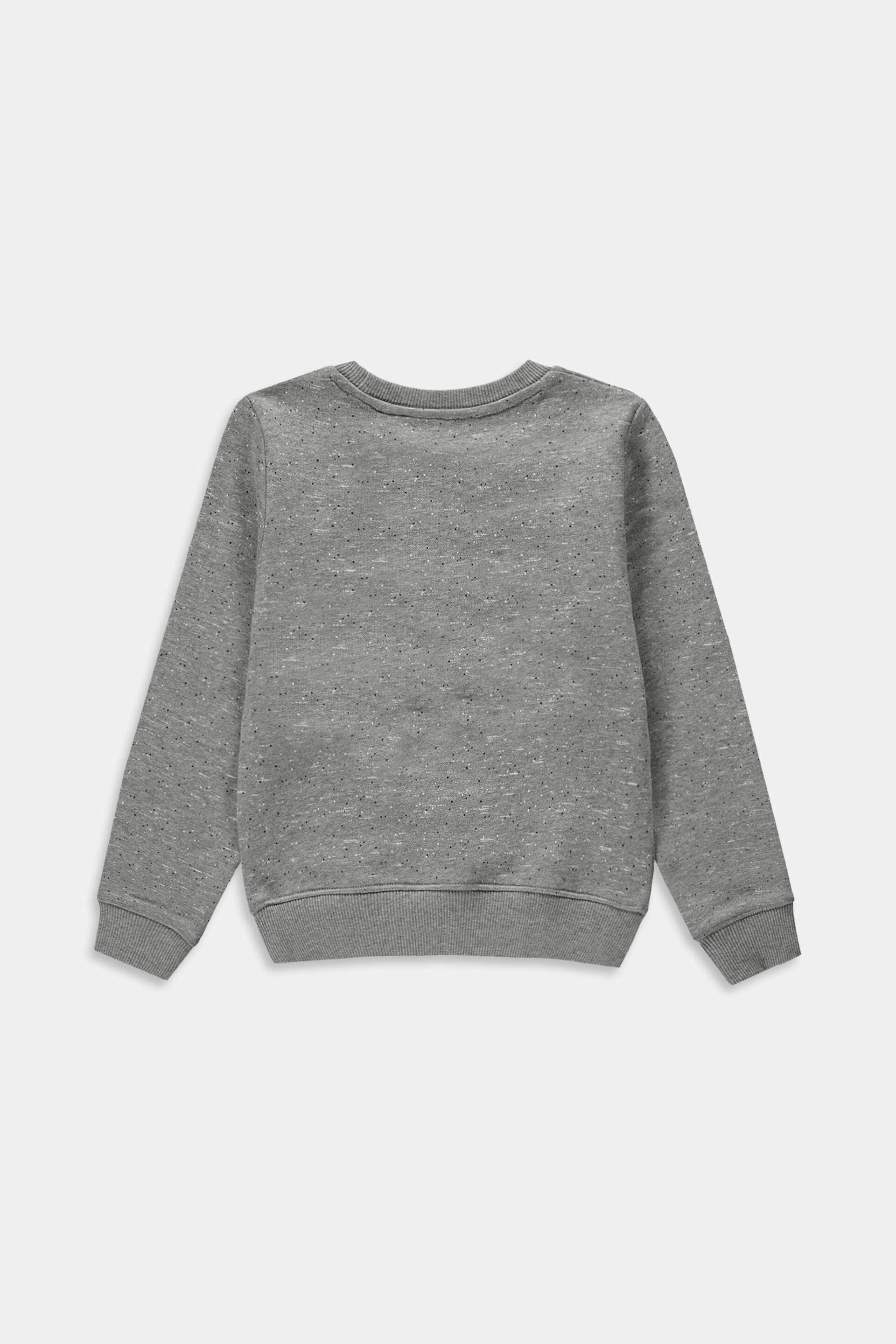 Sweat-shirt en coton imprimé