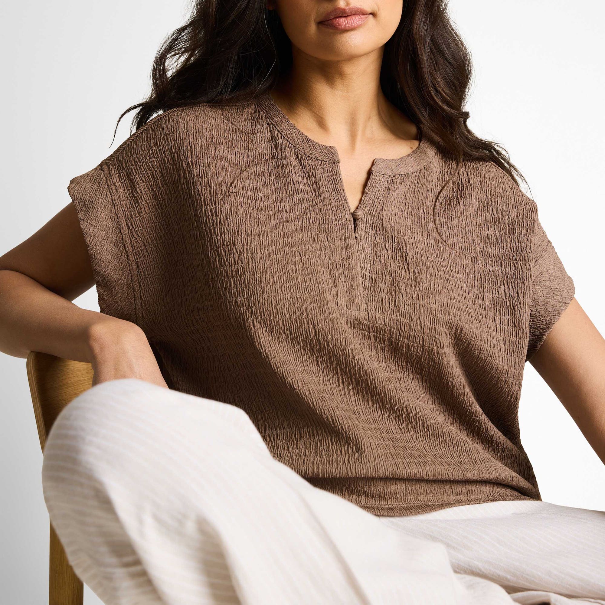 T-shirt Femme taupe