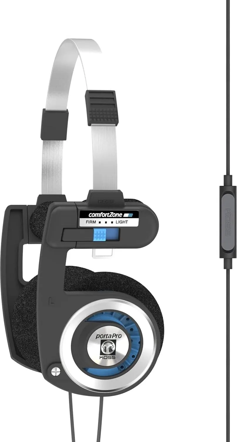 Koss Porta Pro Mic Noir & Bleu Casques hi-fi