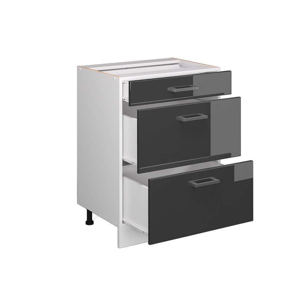 Vicco Schubladenunterschrank Küchenschrank Küchenzeile R-Line 60 cm Weiß Anthrazit Schublade