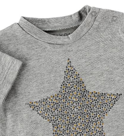 Fixoni T-Shirt - Gråmeleret m. Stjerne