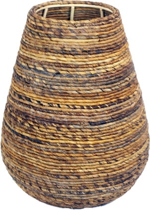 Van der Leeden vaas Abaca naturel / bruin D 44 H 56 cm