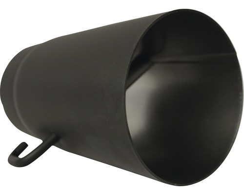 Bertrams kachelpijp Ø 120 mm senotherm UHT-Hydro zwart 0,25 m met smoorklep