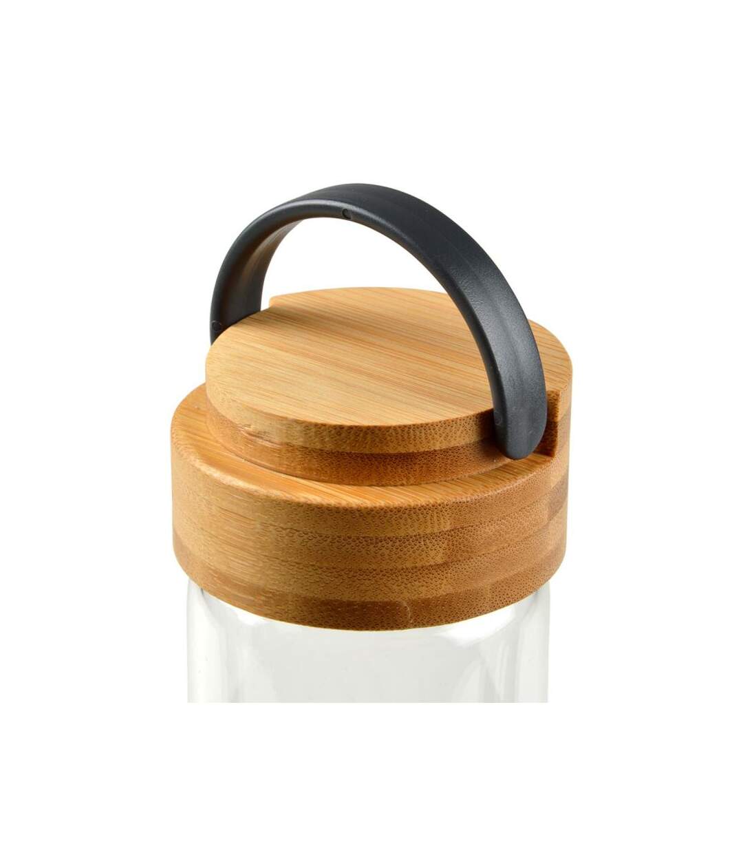 Paris Prix - Gourde Bouteille En Verre silicone 0,6l Anthracite
