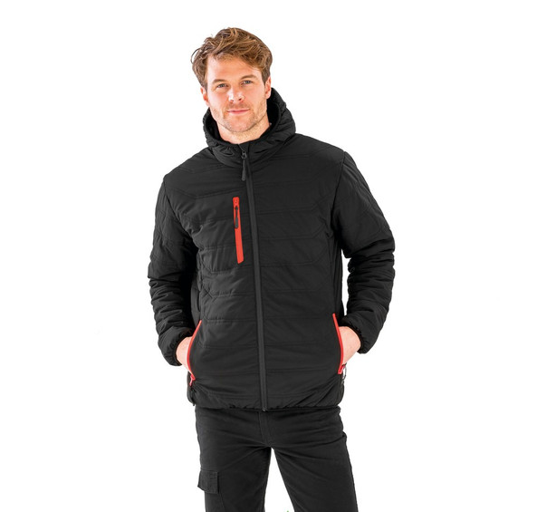 Result R240X - Veste matelassée black compass recyclée