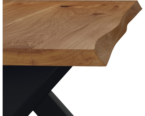 Buildify tafelblad, Buildify eiken, geolied met natuurlijke rand, 2000x1000x40 mm