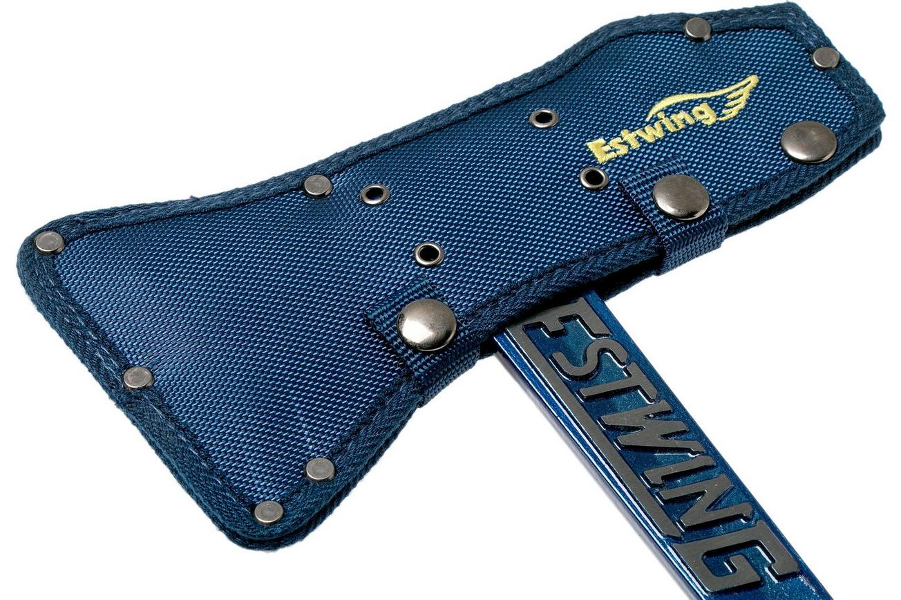 Estwing Black Eagle Tomahawk bijl EWE6TA blauw met nylon foedraal