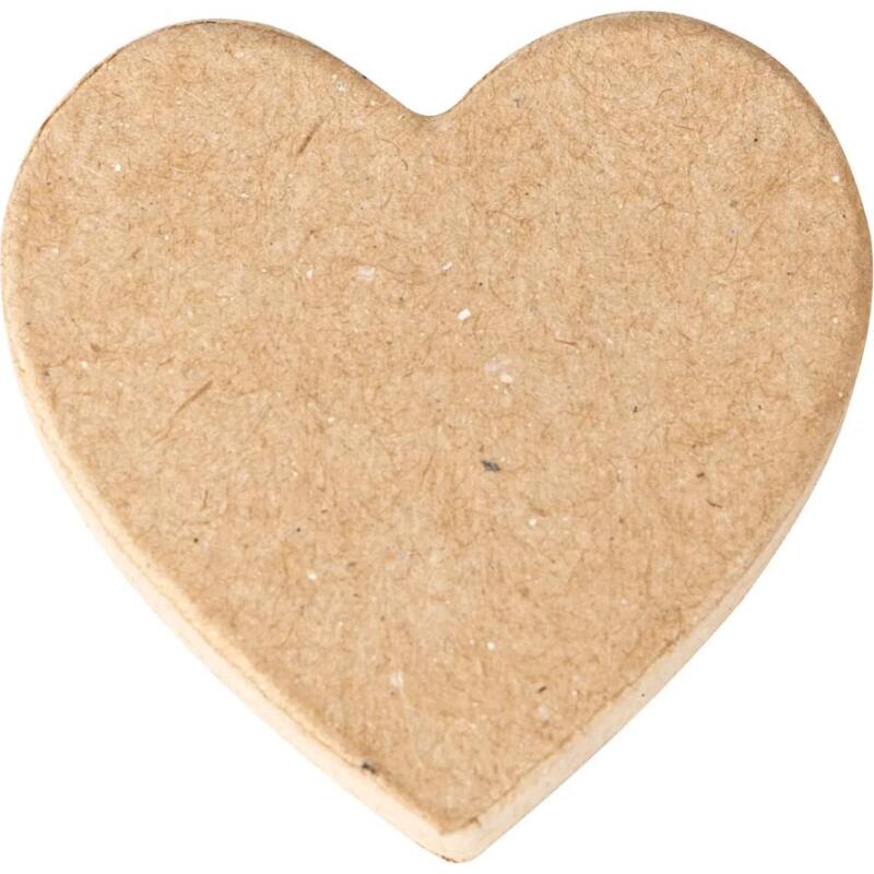 Pack de 12 coeurs aimantés 3x12x20cm - Kraft