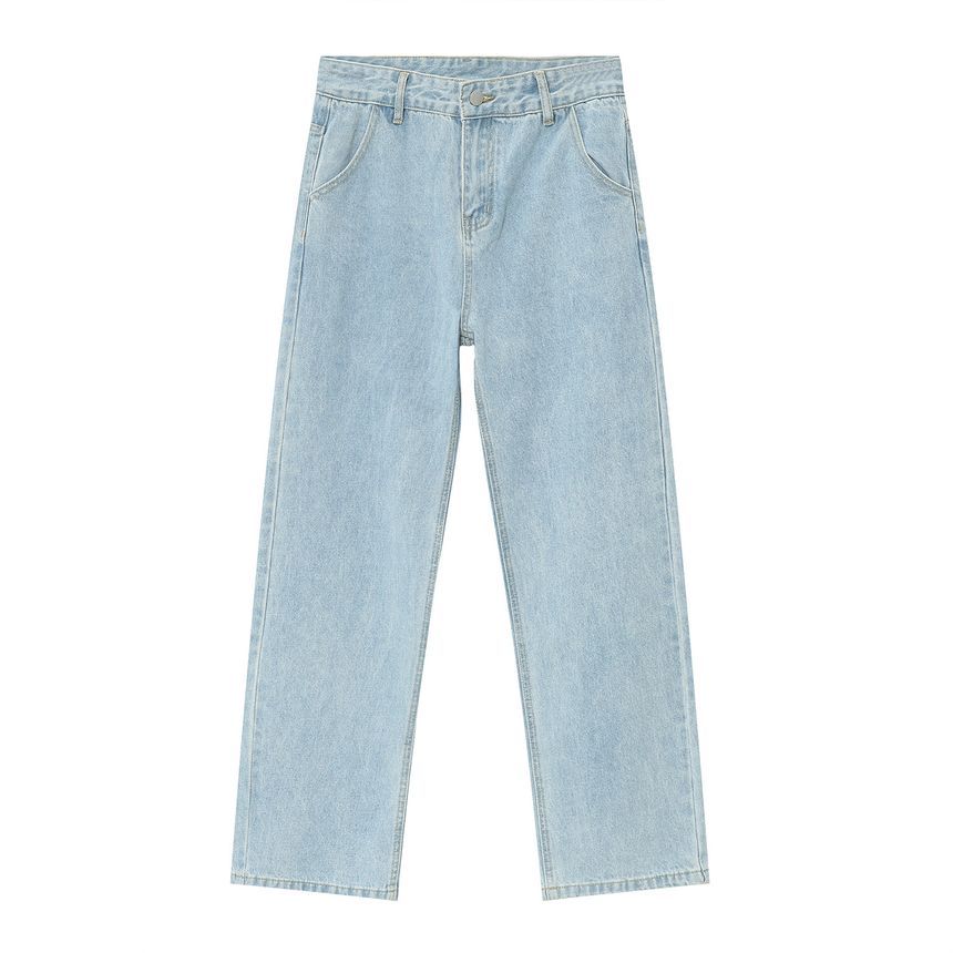 FAERIS - Hoge taille rechte jeans