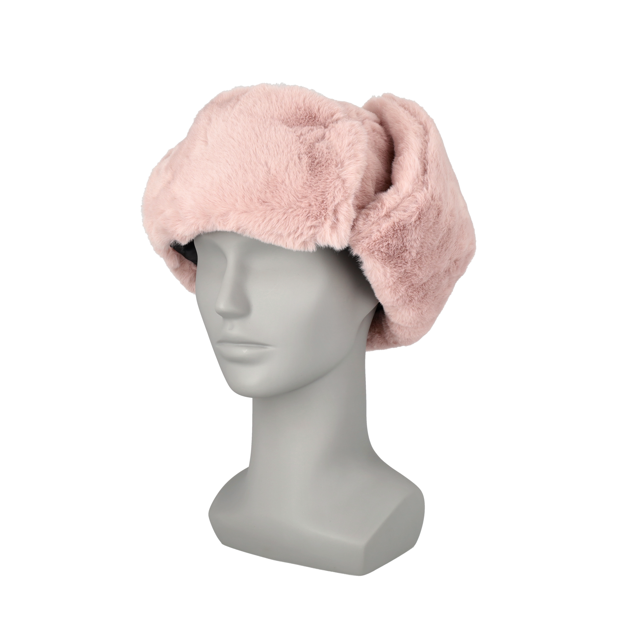 Unisex Fliegermütze Plüsch Pilotenmütze Winter Mütze (One Size) - Rosa