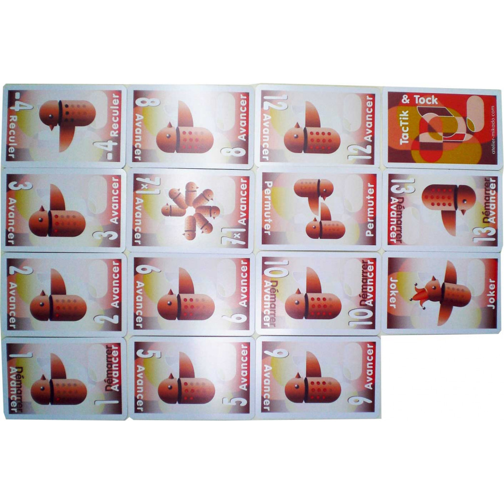 Jeu 54 cartes TacTik & Tock