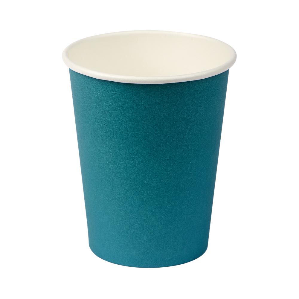 Gobelet bleu canard en carton 25 cl x12