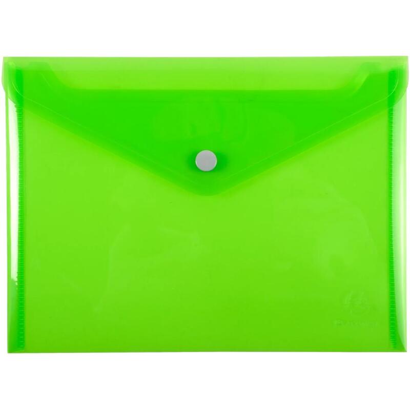 Pochette pression Iderama en polypropylène - Couleurs assorties