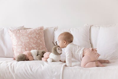 Teddykompaniet Kosedyr Tusenben 60 cm, Rosa
