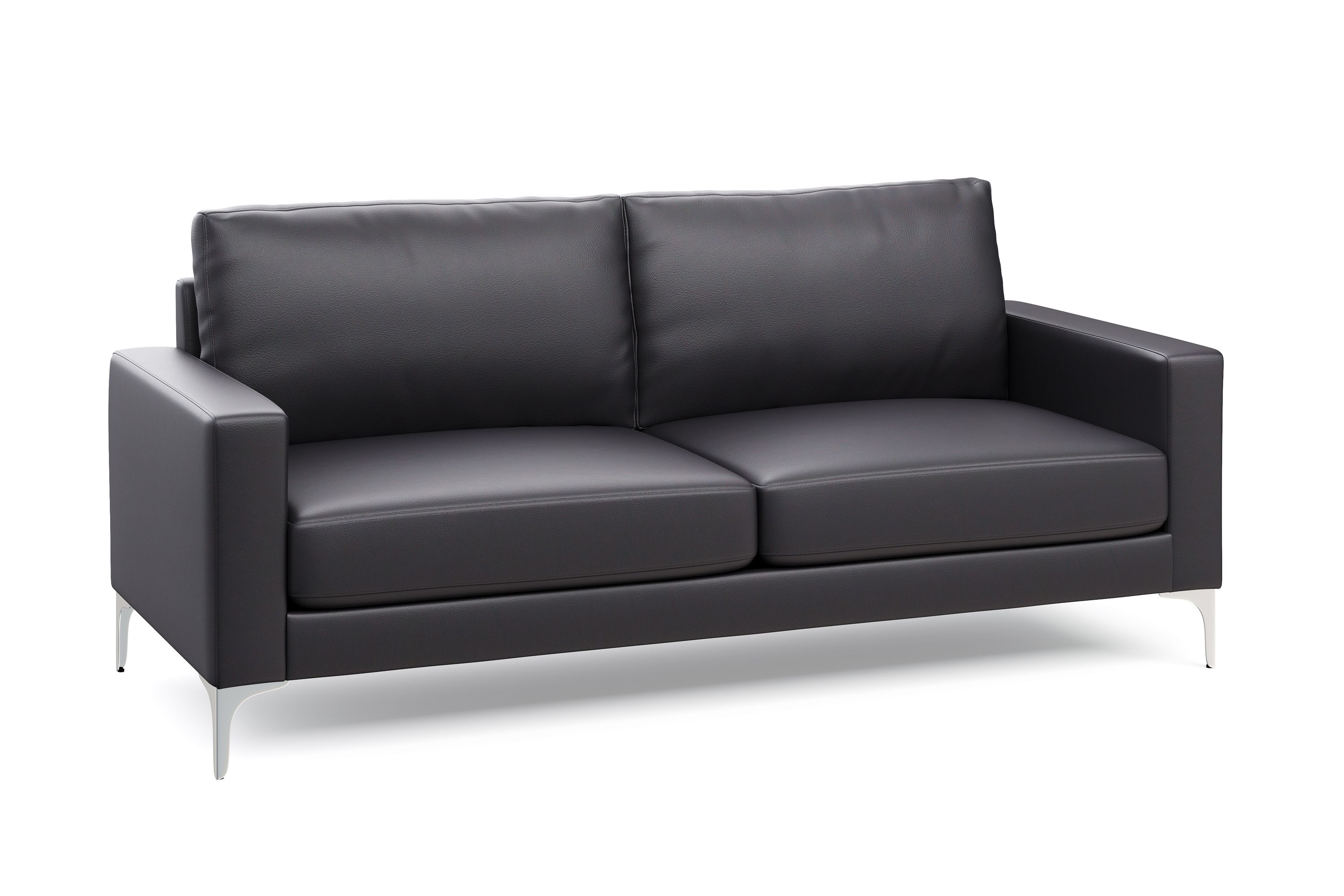 Sofa Set Leder LEX schwarz