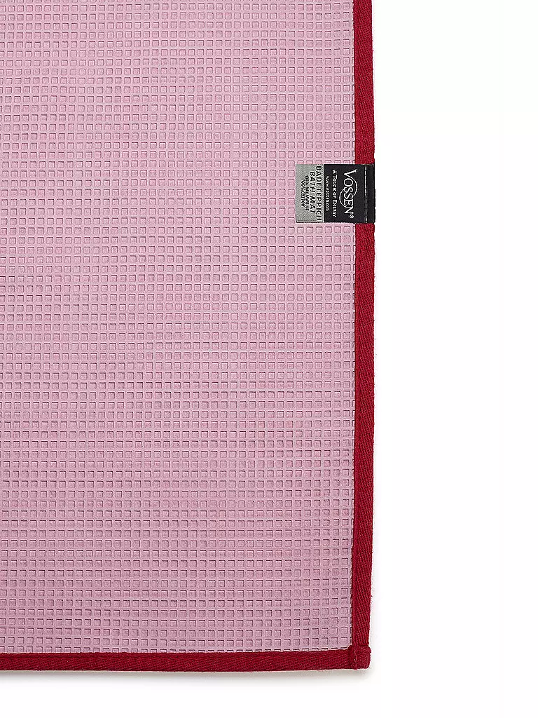 VOSSEN Badeteppich EXCLUSIVE 55x65cm Rubin rot