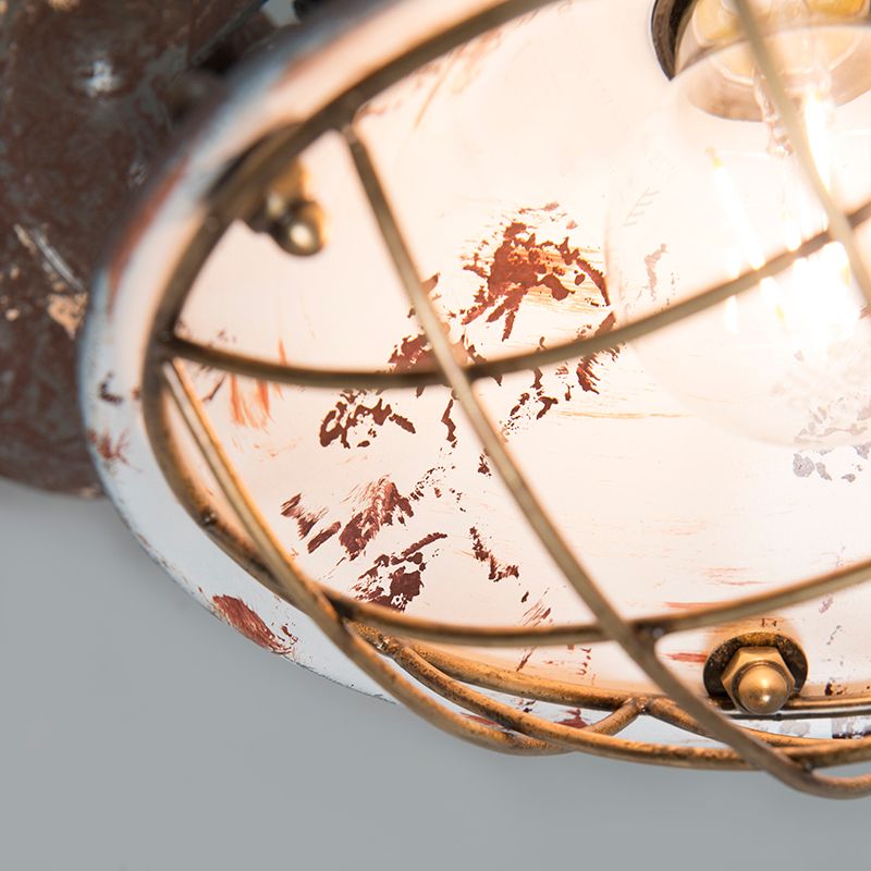 Vintage wand- en plafondlamp bruin kantelbaar - Barrack