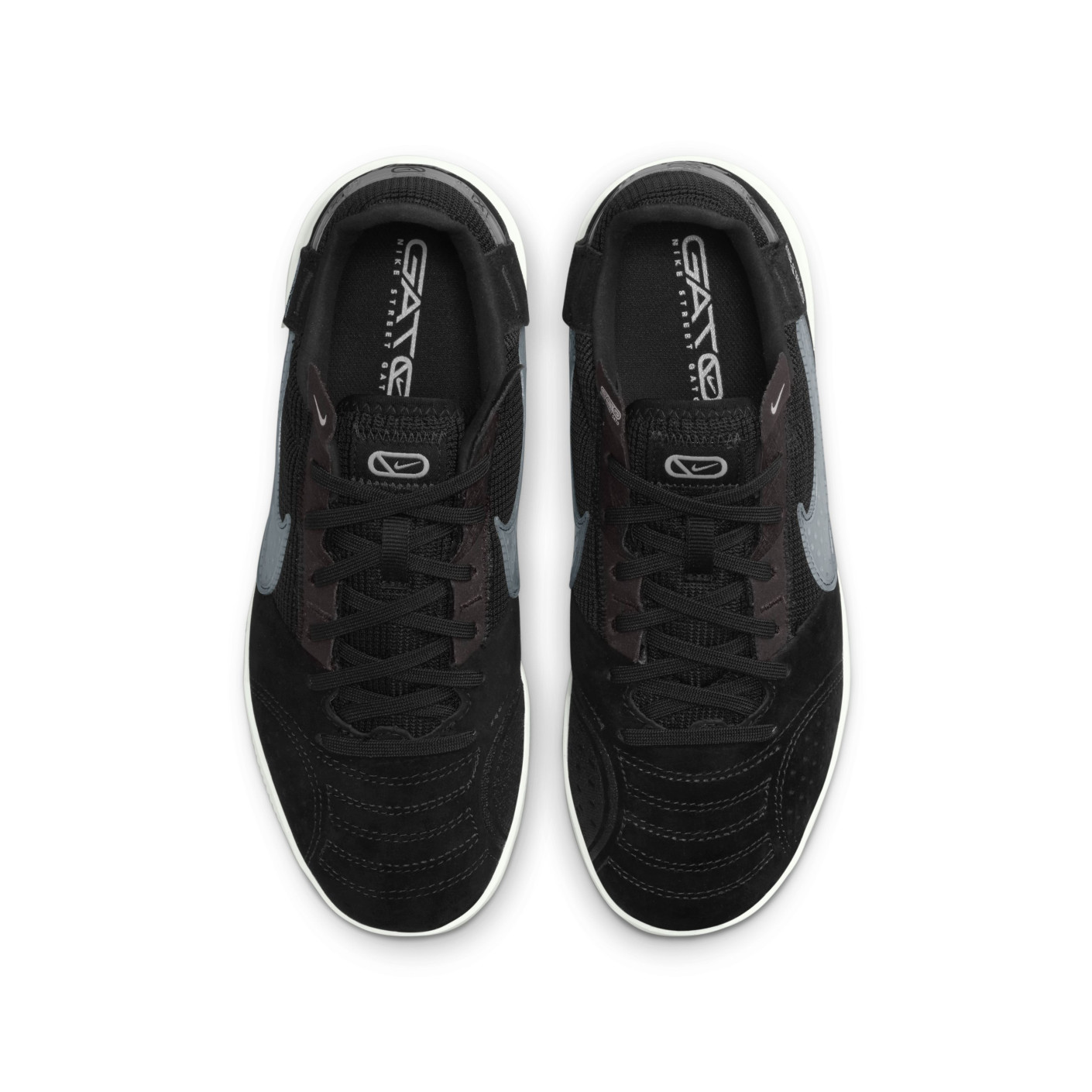 Nike Streetgato Straatvoetbalschoenen Kids Zwart Grijs Wit
