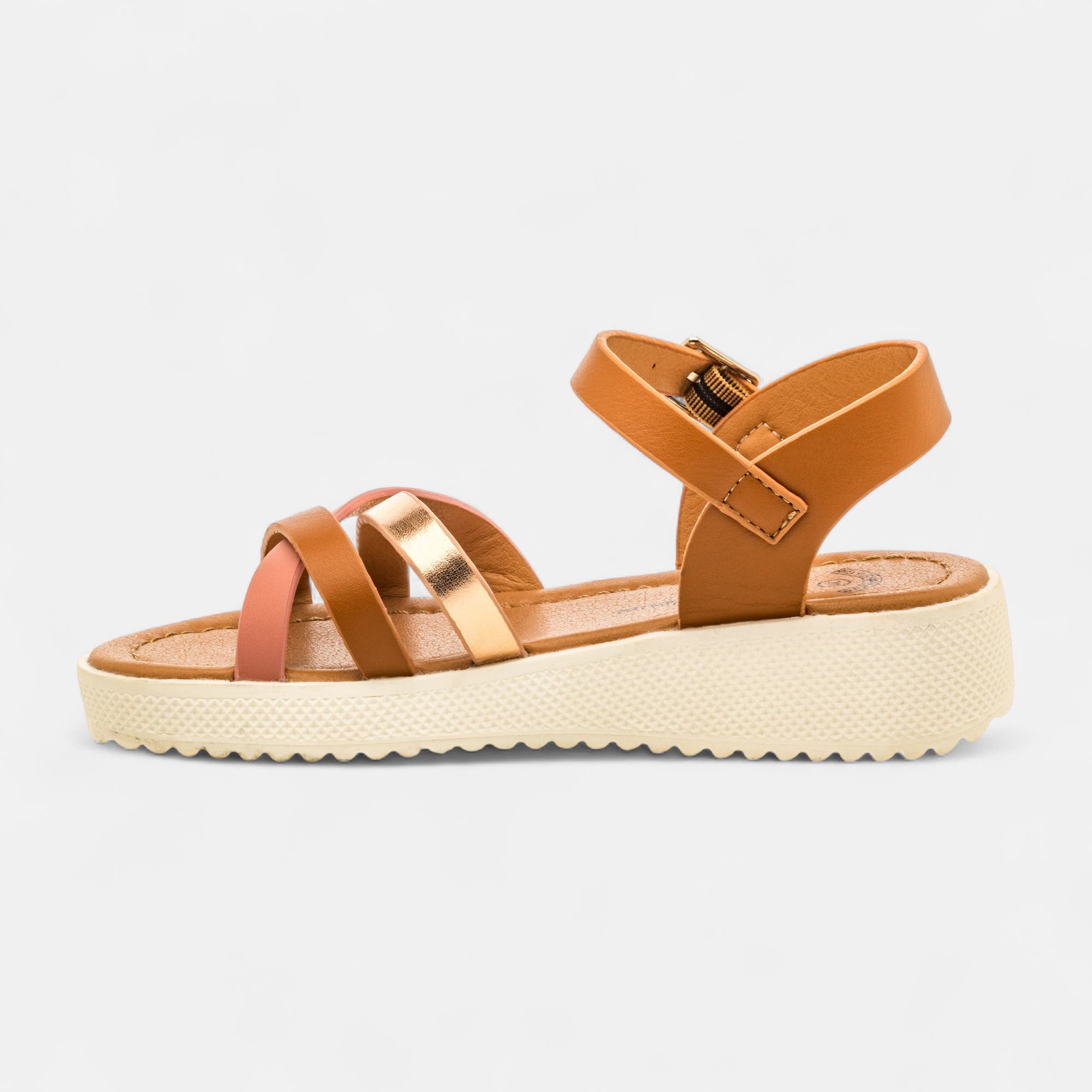Sandales Fille cognac