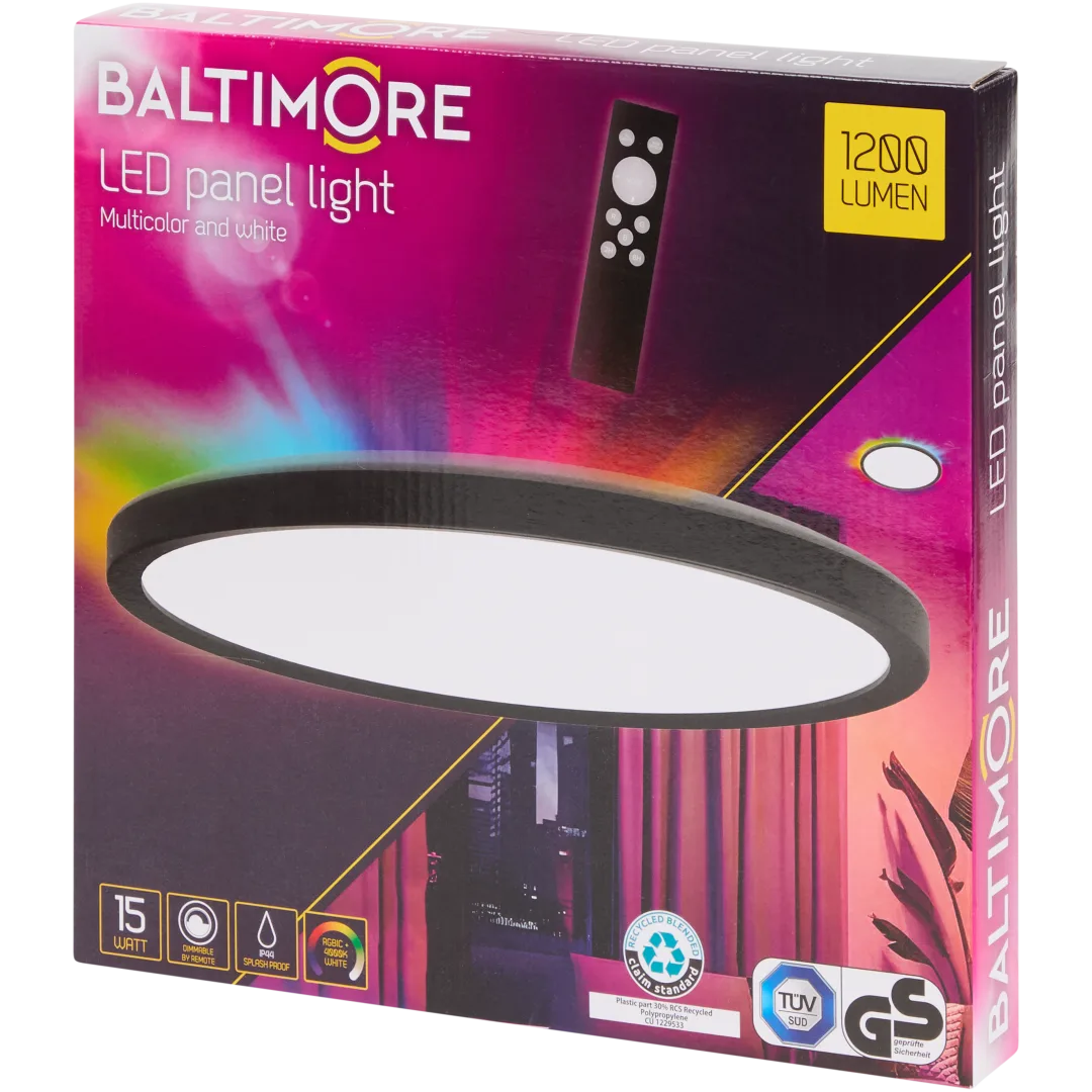 Baltimore ledpaneel Ø 29 cm | 1200 lumen | diverse kleuren
