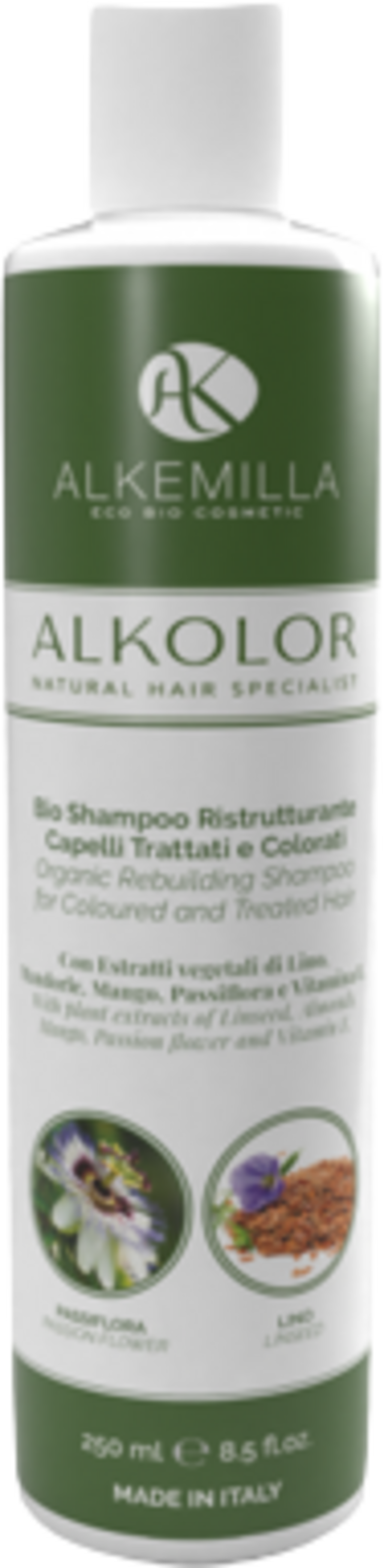 Alkemilla Eco Bio Cosmetic  ALKOLOR Restrukturierendes Shampoo, 250 ml