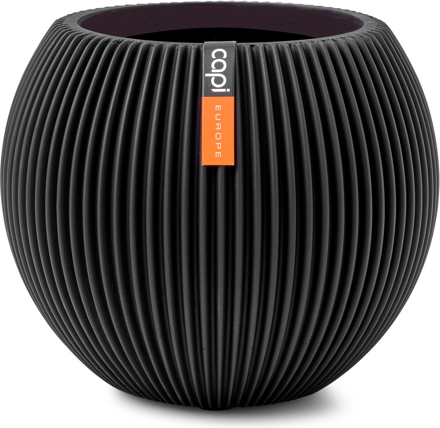 Capi Europe bloempot Groove zwart D 21 H 18,5 cm