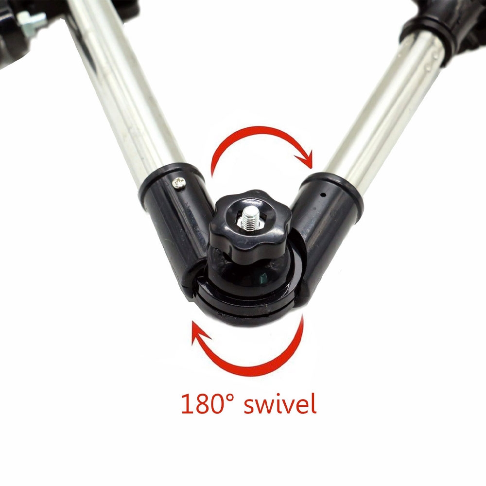 Universal Edelstahl Schirm Halter Verstellbare Regenschirm Halterung für Fahrrad / Kinderwagen / Rollstuhl