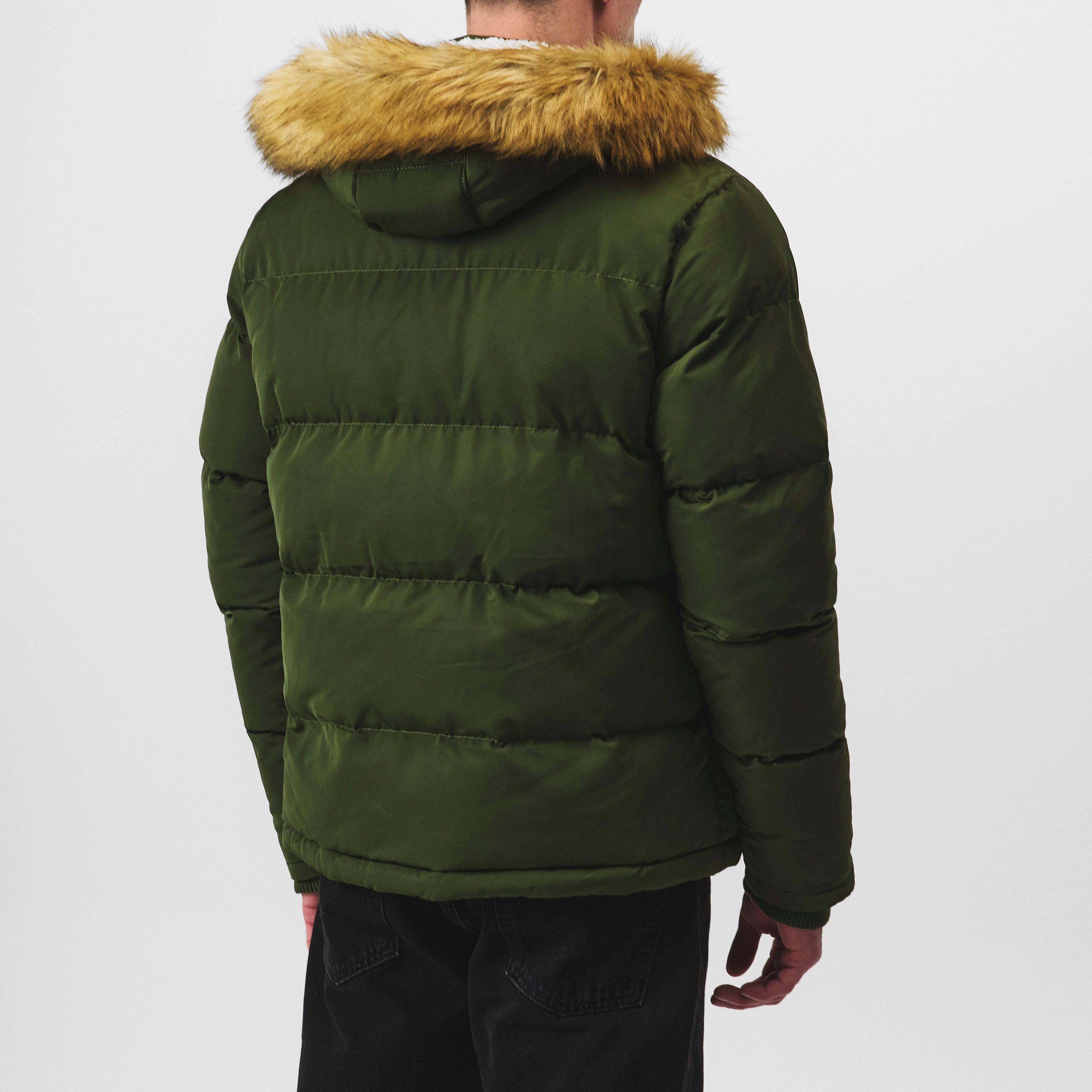 SoulCal Mens 2 Zip Bubble Jacket