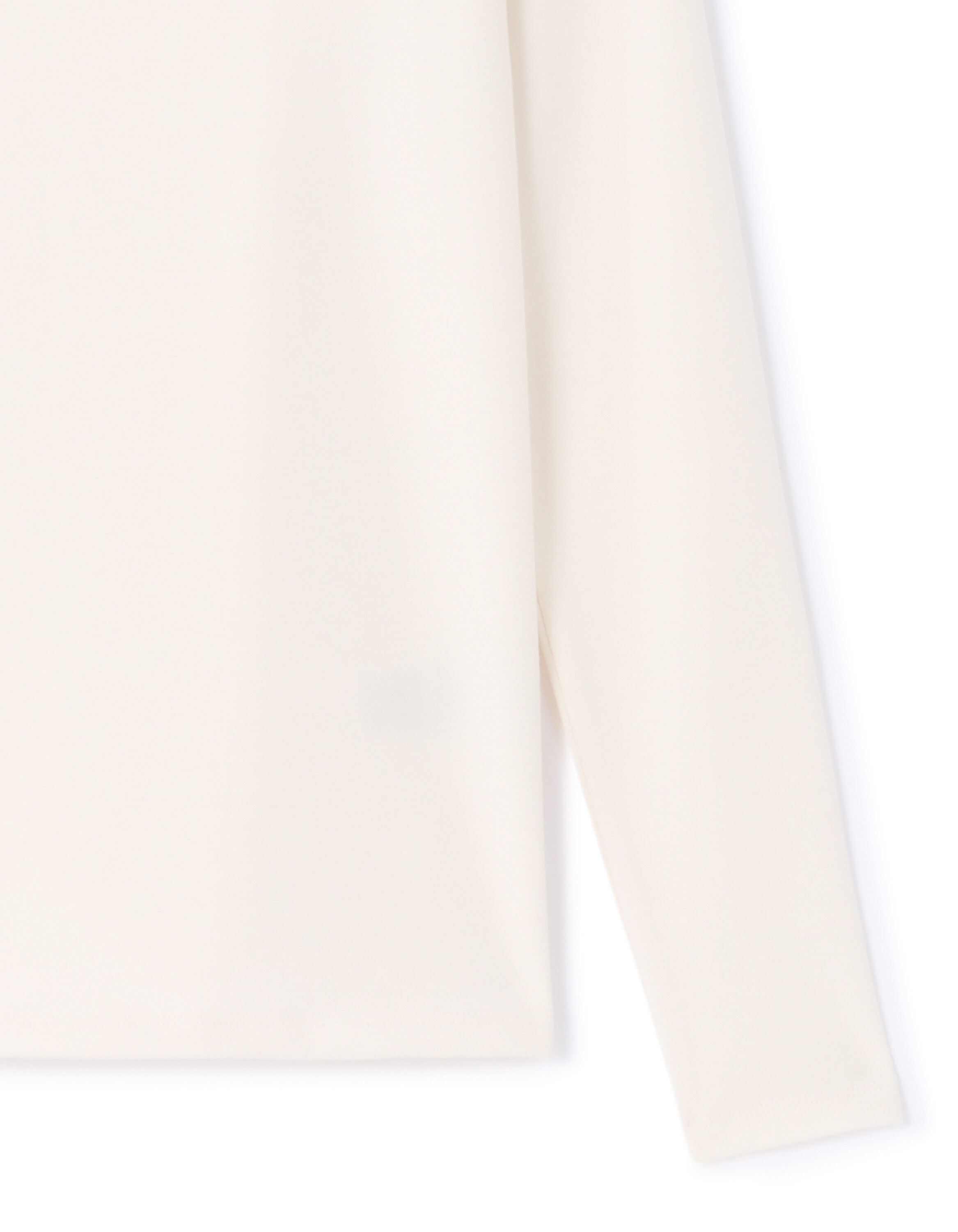 T-shirt col U manches longues warmwear 2 - écru