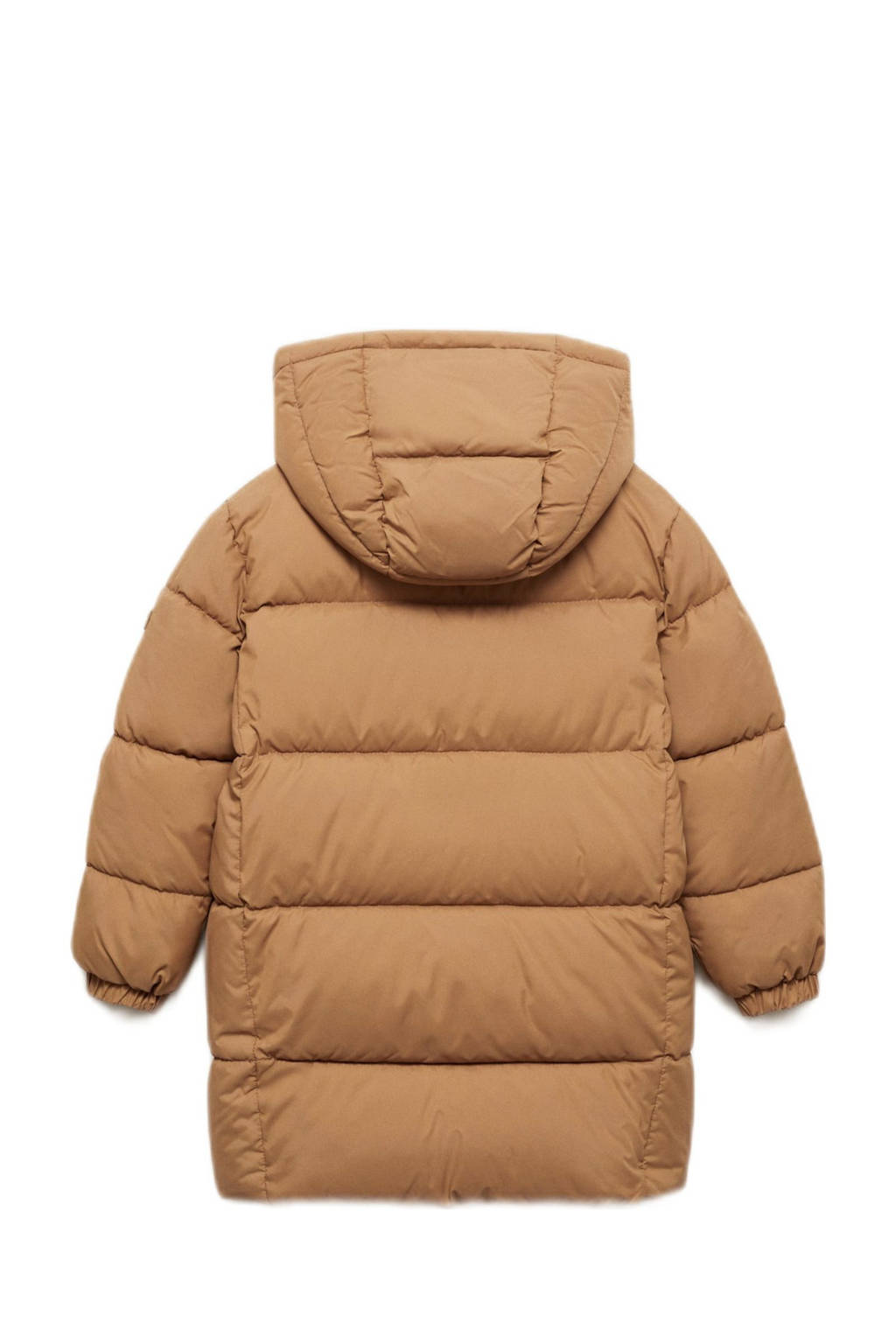 Mango Kids gewatteerde winterjas donkerbruin