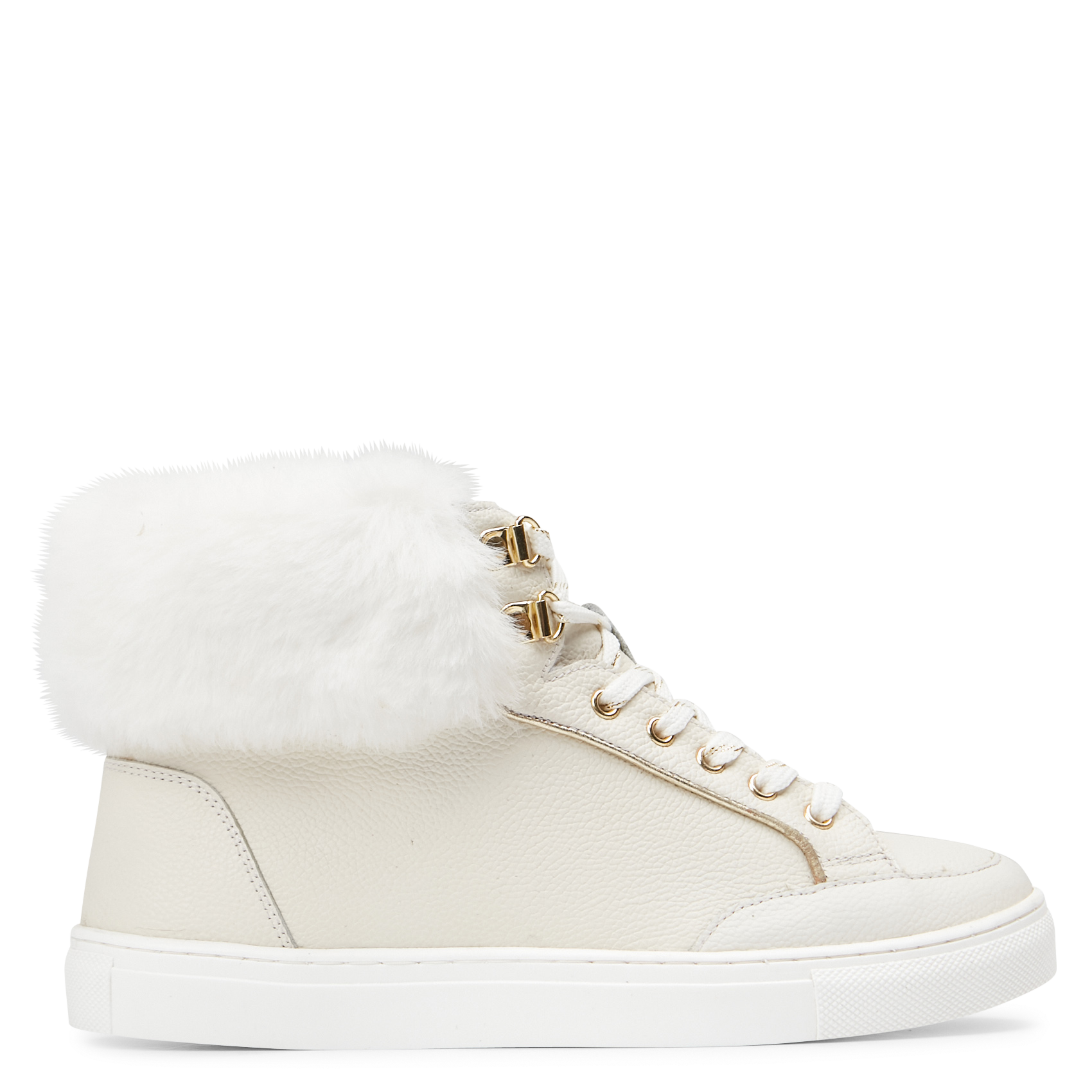 ROADSTER - Baskets montante en cuir mélangé | Blanc