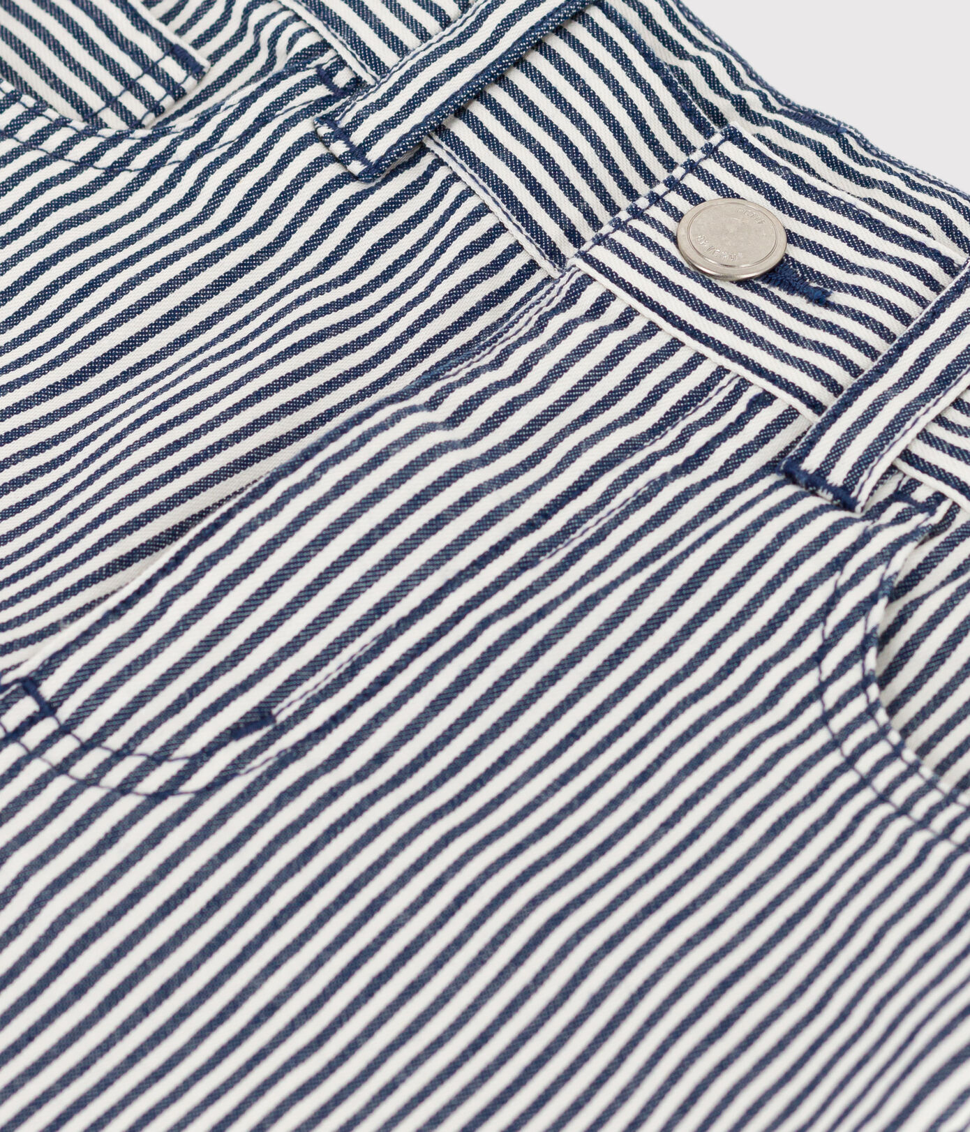 Bermuda en toile de coton rayé enfant garçon