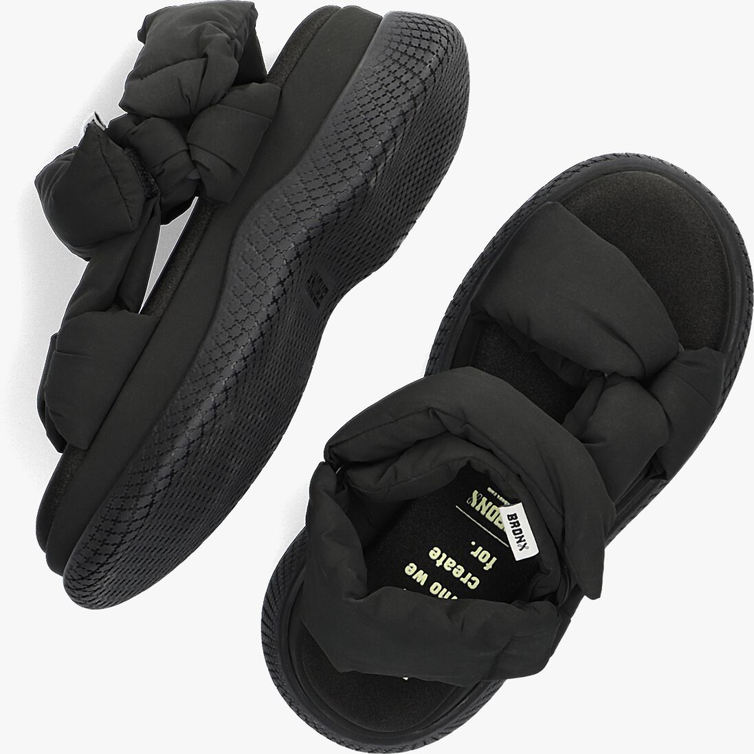 BRONX zwarte bronx sandalen bru-te 84954