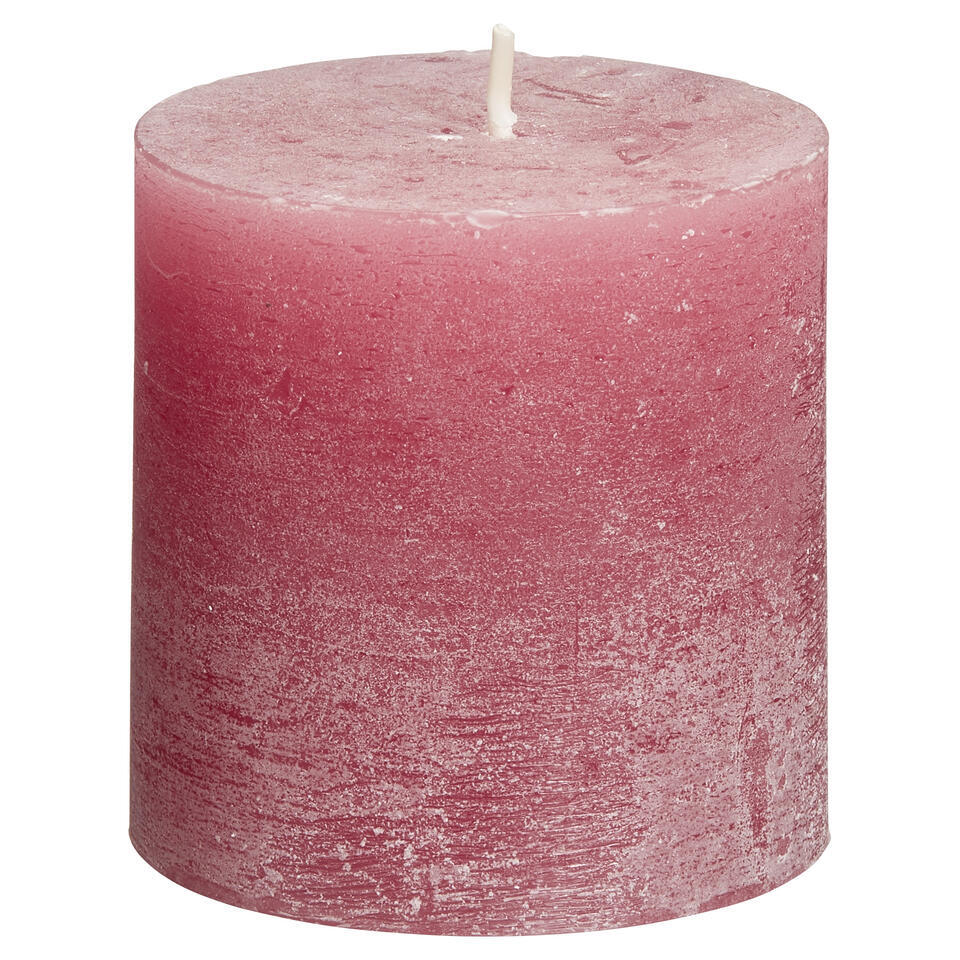 Stompkaars Rustiek Roze 7x7 cm