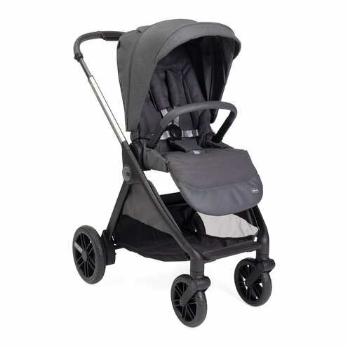 Poussette Trio Bellagio + Nacelle Flexi + Siège-auto First Seat Recline I-size Black Satin - CHICCO