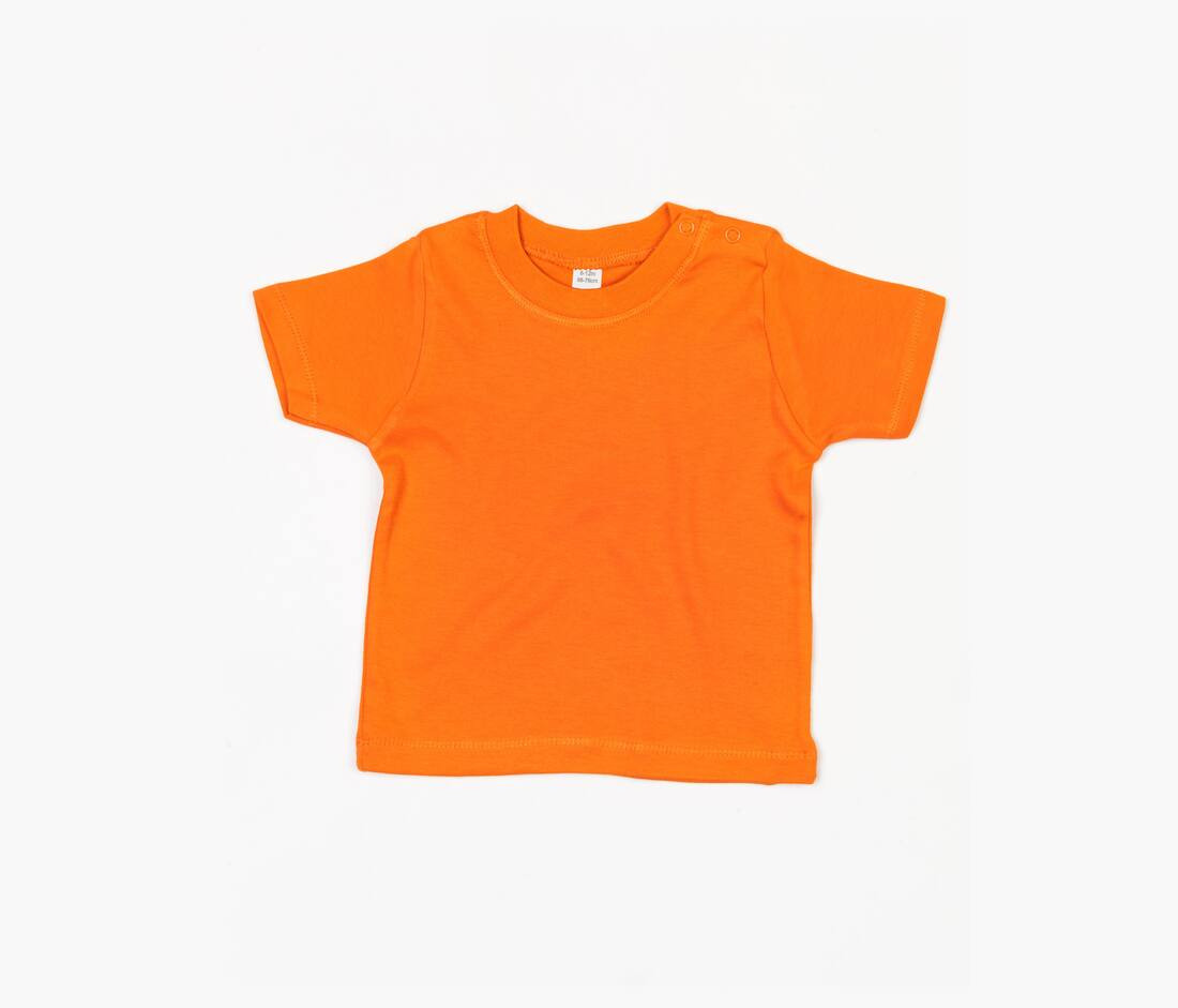 Babybugz BZ002 - T-shirt Bébé Coton Doux à Encolure Ronde