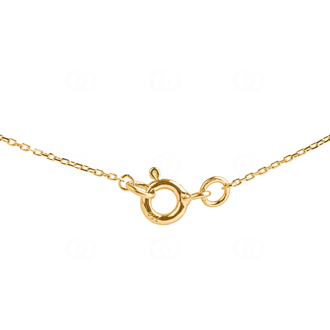 Collier 750/18 K Gelbgold mit 2 Saphiren Marquise 0.22ct.